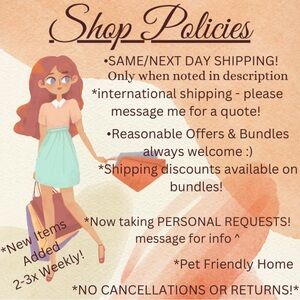 Shop Policies